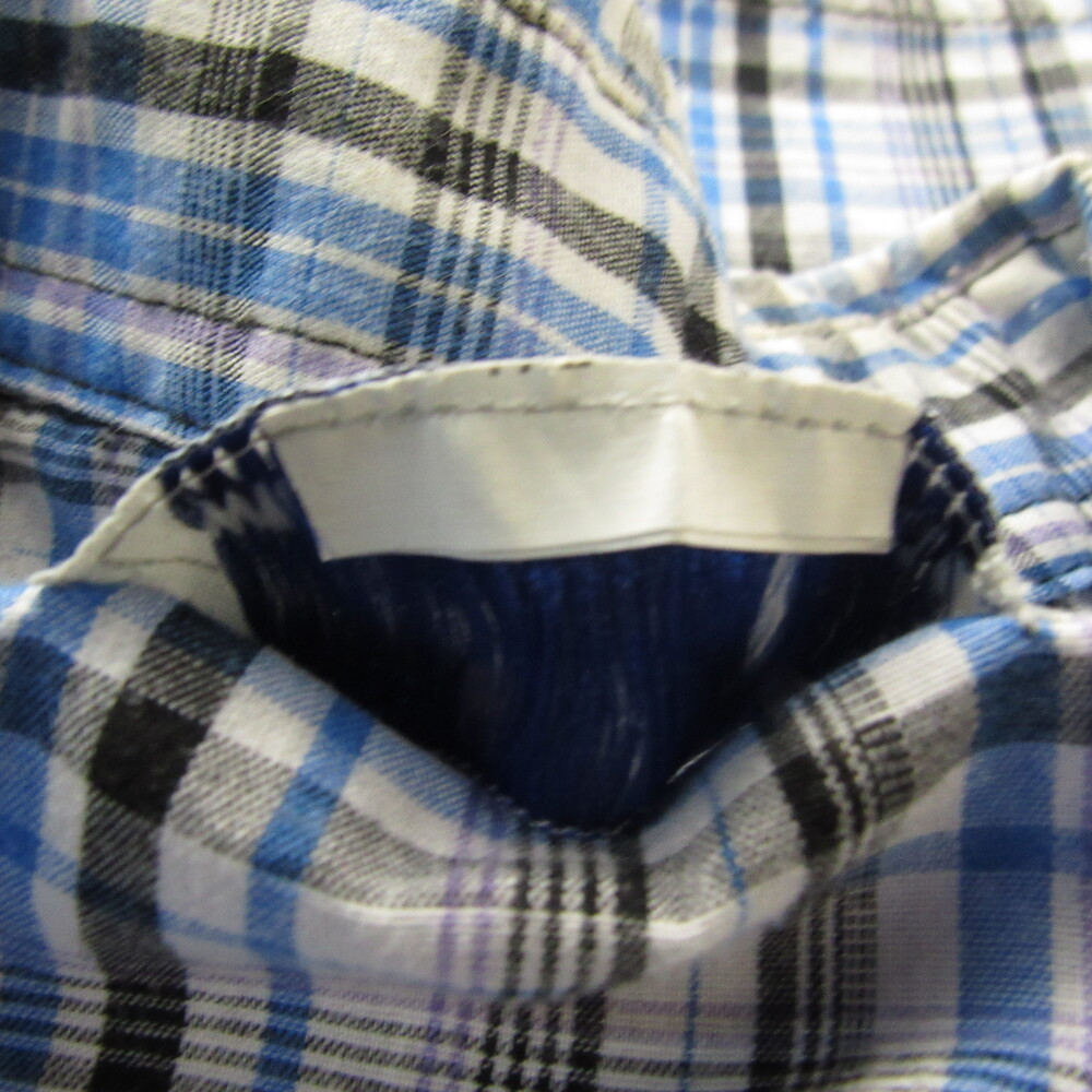 Vintage Wrangler Shirt Mens Medium Plaid Western Snap Buttons Rodeo No Size Tag - Picture 6 of 10